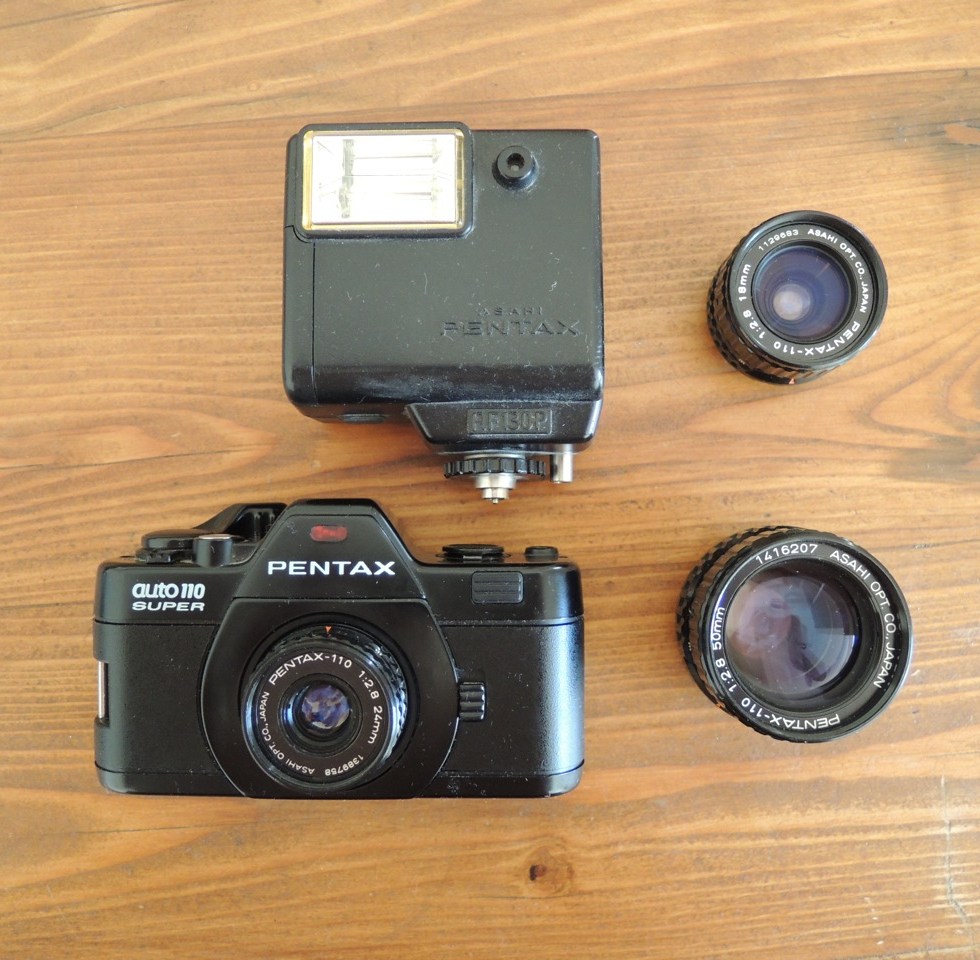 Pentax auto 110 super mit Zubehör