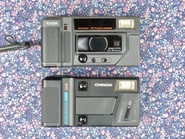 Kodak 35 AF 2 vs Chinon Auto 2001 front