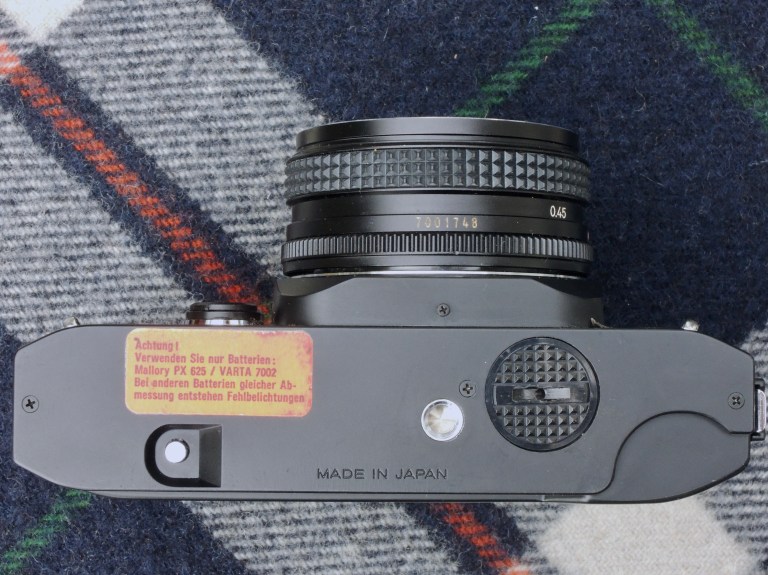 Konica Autoreflex TC Bottom